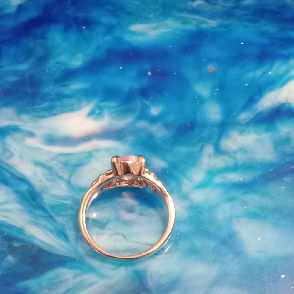 Pink Colored Stone Ring - Picture 2 of 3
